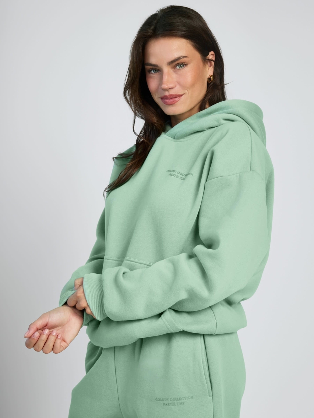 Comfrt Seafoam Green Set - Women’s Casual Pullover AND Sweatpants Set